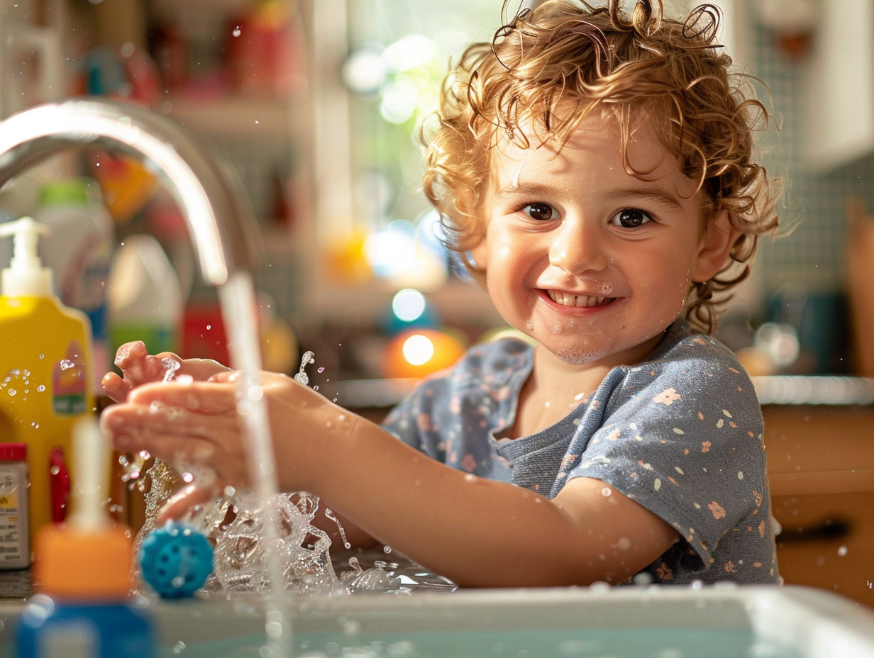 enfants  toilette