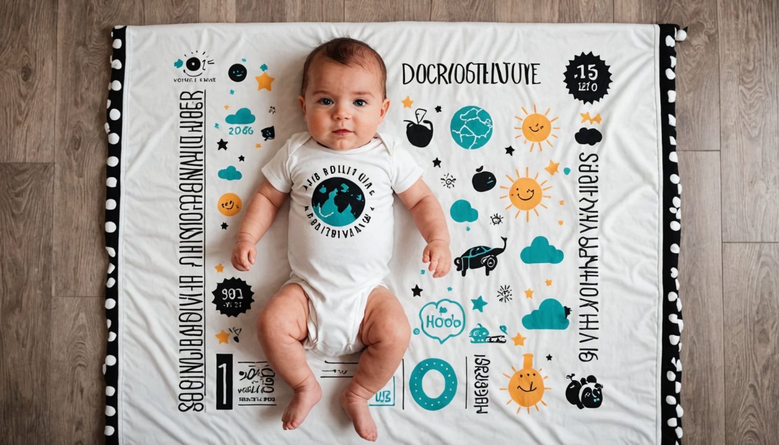 Couverture étape pour suivre la croissance de votre bébé