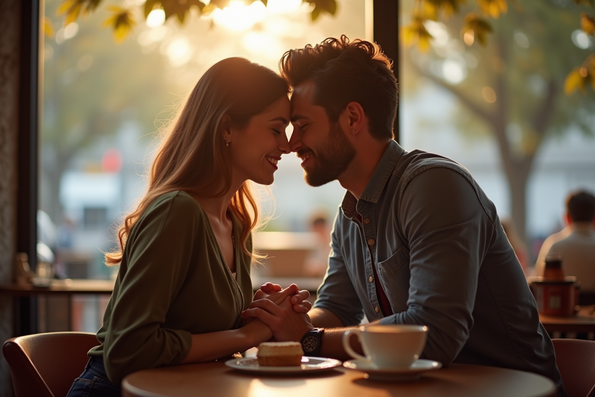 baiser romantique